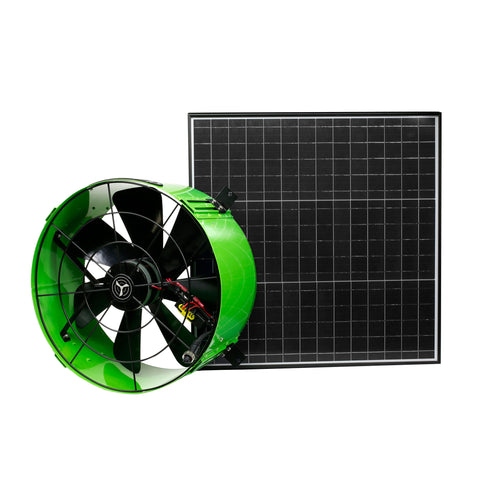 QuietCool 65 Watt Solar Attic Gable Fan with AC/DC Inverter for 24/7 Runtime