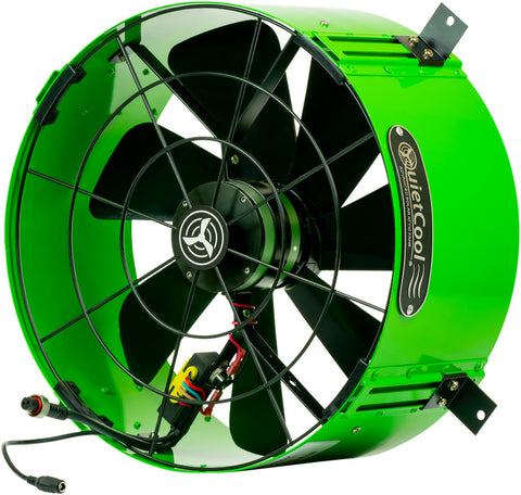 QuietCool 65 Watt Solar Attic Gable Fan with AC/DC Inverter for 24/7 Runtime