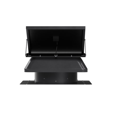 QuietCool 65 Watt Solar Roof Mount Attic Fan with AC/DC Inverter for 24/7 Runtime