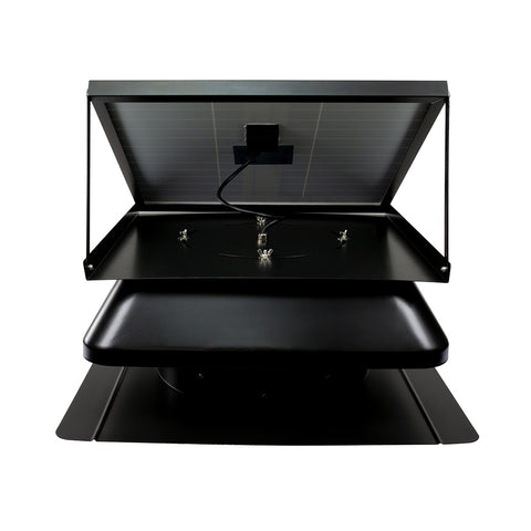 QuietCool 40 Watt Solar Roof Mount Attic Fan with AC/DC Inverter for 24/7 Runtime