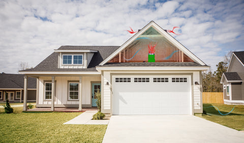 QuietCool 1452 CFM Garage Whole House Fan with Wireless RF Control