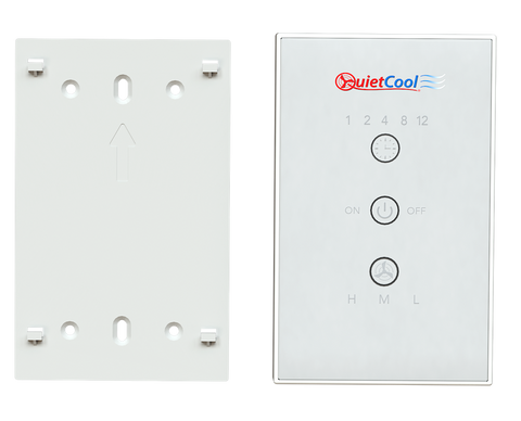 QuietCool Whole House Fan Wireless RF Control Kit with Glass Switch