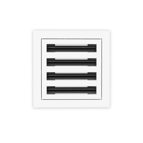 8 Inch - 4 Slot Linear Slot Diffusers - Modern AC Grilles - White