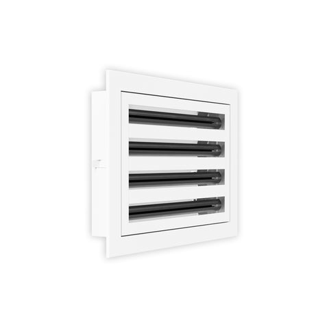8 Inch - 4 Slot Linear Slot Diffusers - Modern AC Grilles - White