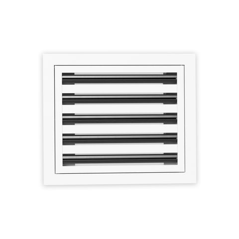 10 Inch - 5 Slot Linear Slot Diffusers - Modern AC Grilles - White