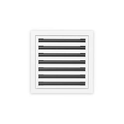 12 Inch - 7 Slot Linear Slot Diffusers - Modern AC Grilles - White