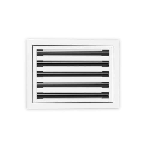 10 Inch - 5 Slot Linear Slot Diffusers - Modern AC Grilles - White