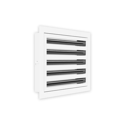 10 Inch - 5 Slot Linear Slot Diffusers - Modern AC Grilles - White