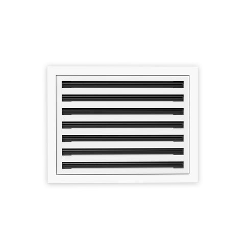 12 Inch - 7 Slot Linear Slot Diffusers - Modern AC Grilles - White