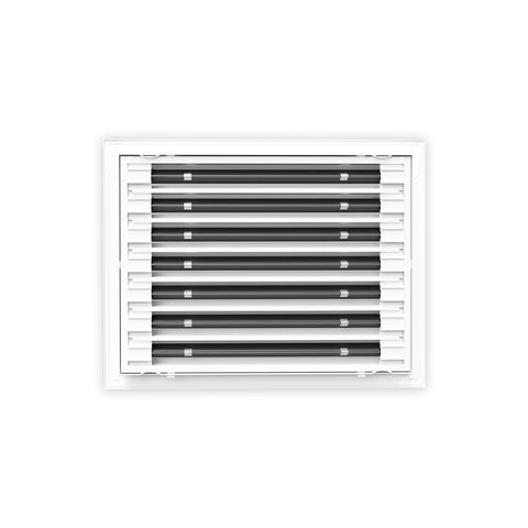 12 Inch - 7 Slot Linear Slot Diffusers - Modern AC Grilles - White