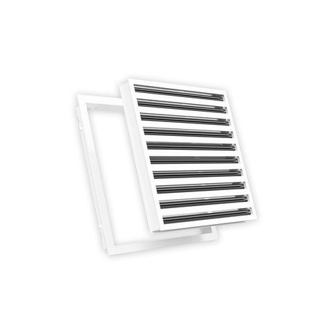 18 Inch - 10 Slot Linear Slot Diffusers - Modern AC Grilles - White