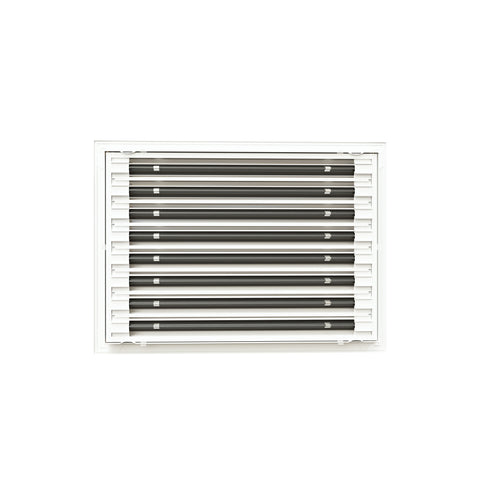 14 Inch - 8 Slot Linear Slot Diffusers - Modern AC Grilles - White
