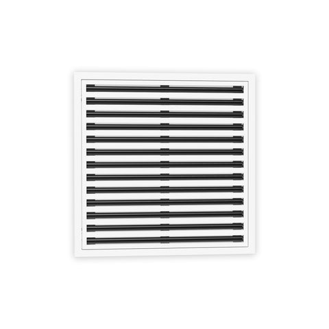 24 Inch - 13 Slot Linear Slot Diffusers - Modern AC Grilles - White