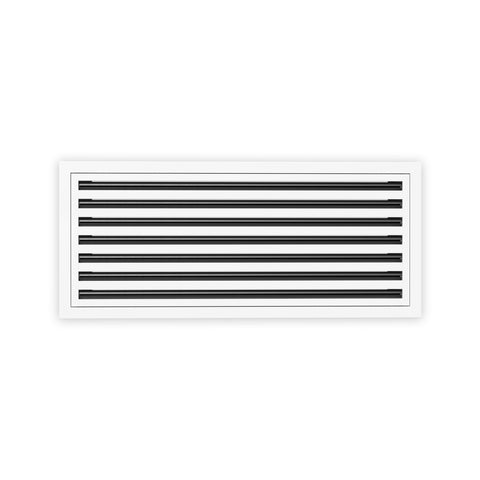 12 Inch - 7 Slot Linear Slot Diffusers - Modern AC Grilles - White