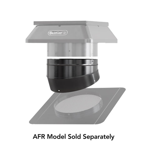 QuietCool Roof Mount Solar Attic Fan Slope Adapter - For Sloped Roofs 9:12 Pitch to 12:12 Pitch - Compatible with AFR SLR Models