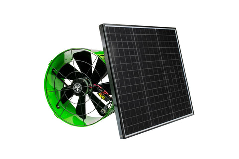 QuietCool 40 Watt Solar Attic Gable Fan with AC/DC Inverter for 24/7 Runtime