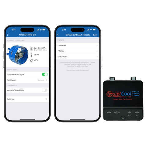 QuietCool Smart App Controlled Attic Gable Fan