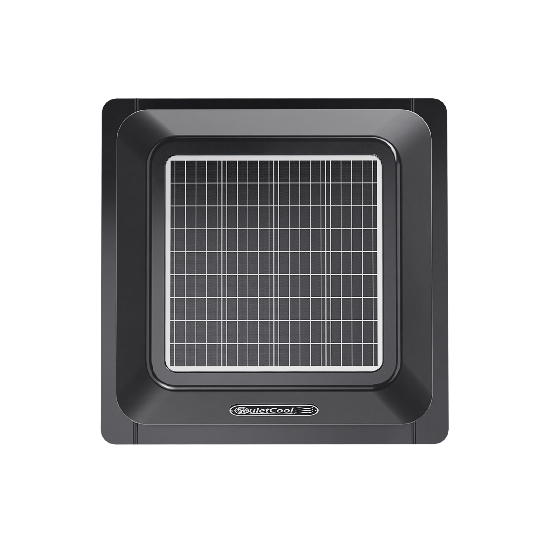 QuietCool 25 Watt Solar Roof Mount Attic Fan with AC/DC Inverter