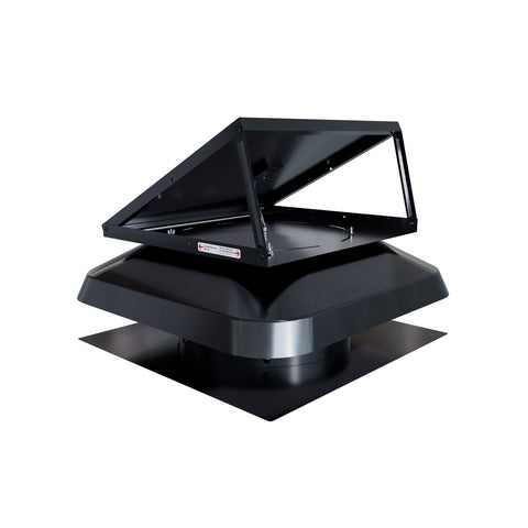 QuietCool 50 Watt Solar Smart Roof Mount Attic Fan with Smart App Control for 24/7 Runtime