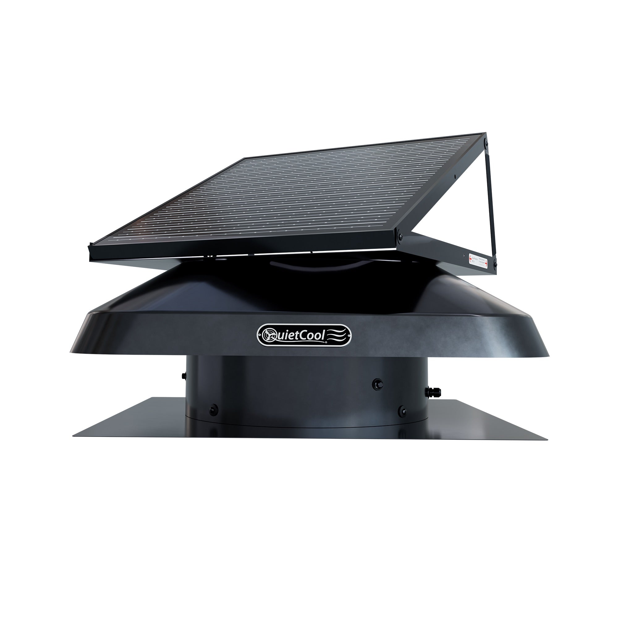 QuietCool 50 Watt Solar Smart Roof Mount Attic Fan - up to 1500