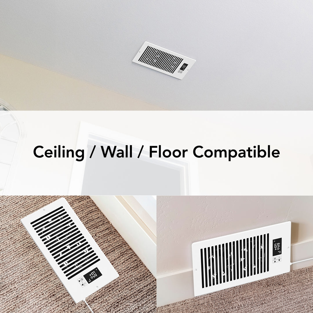 4 Inch Register Booster Fan with Smart App Control – QC Manufacturing
