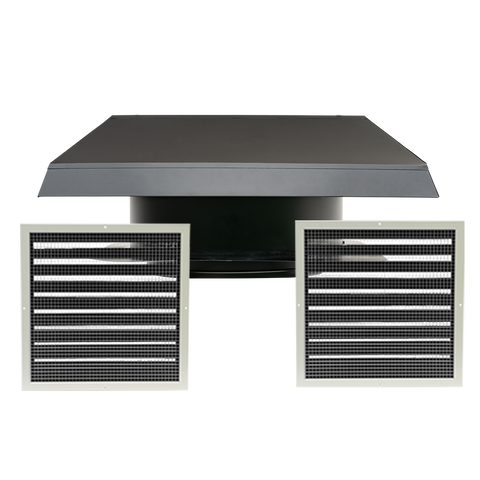 Roof Mount Whole House Fan with Damper Grilles (2) RM WHF-4.0-DG2