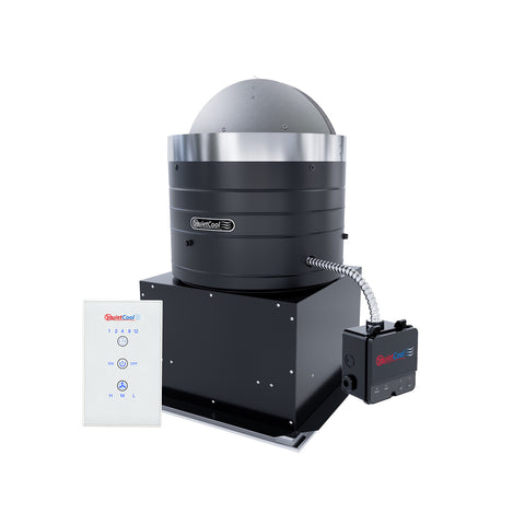 QuietCool 1834 CFM Garage Whole House Fan with Wireless RF Control