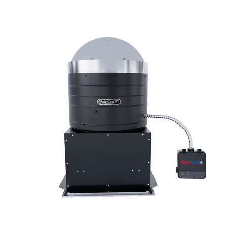 QuietCool 1834 CFM Garage Whole House Fan with Wireless RF Control