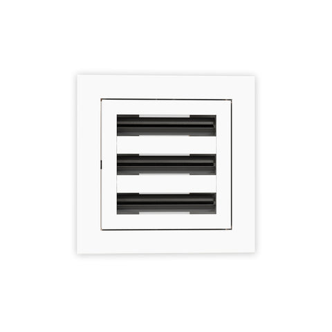 6 Inch - 3 Slot Linear Slot Diffusers - Modern AC Grilles - White
