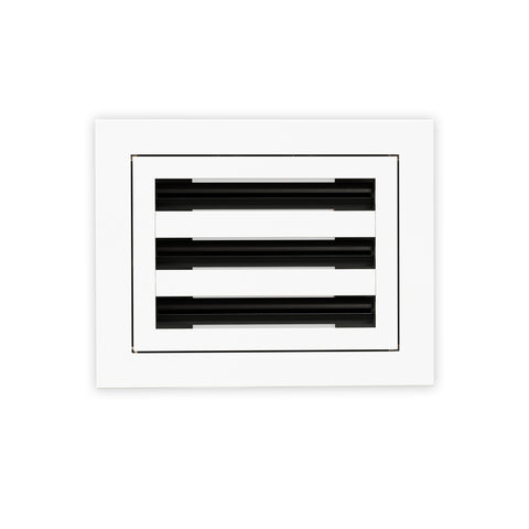 6 Inch - 3 Slot Linear Slot Diffusers - Modern AC Grilles - White