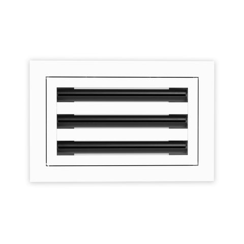 6 Inch - 3 Slot Linear Slot Diffusers - Modern AC Grilles - White