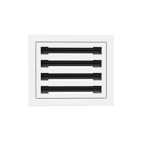 8 Inch - 4 Slot Linear Slot Diffusers - Modern AC Grilles - White