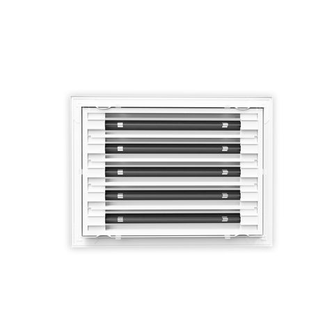 10 Inch - 5 Slot Linear Slot Diffusers - Modern AC Grilles - White