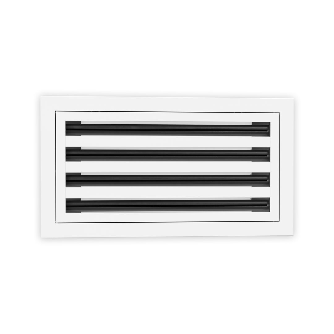8 Inch - 4 Slot Linear Slot Diffusers - Modern AC Grilles - White – QC ...