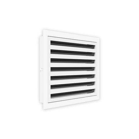 12 Inch - 7 Slot Linear Slot Diffusers - Modern AC Grilles - White