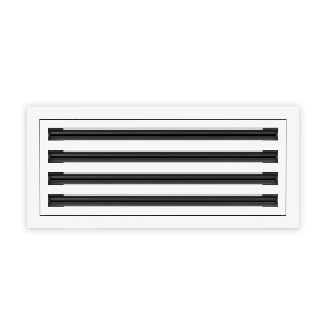 8 Inch - 4 Slot Linear Slot Diffusers - Modern AC Grilles - White – QC ...