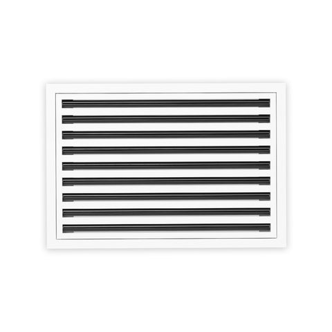 16 Inch - 9 Slot Linear Slot Diffusers - Modern AC Grilles - White