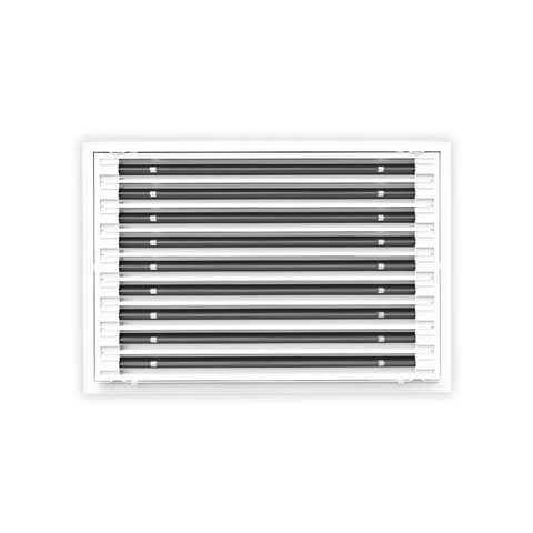 16 Inch - 9 Slot Linear Slot Diffusers - Modern AC Grilles - White