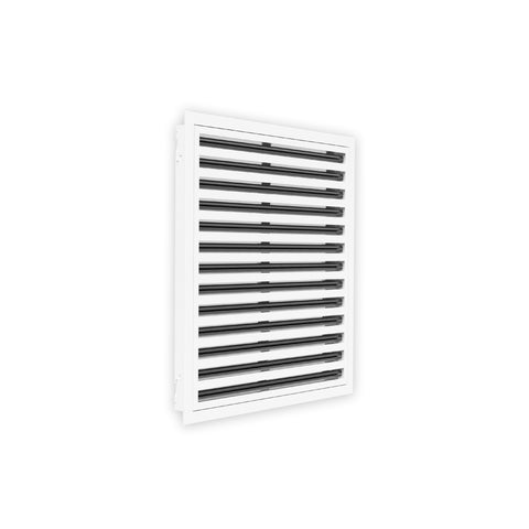 24 Inch - 13 Slot Linear Slot Diffusers - Modern AC Grilles - White