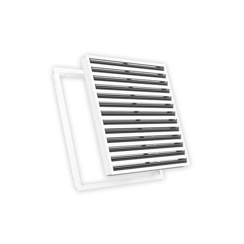 24 Inch - 13 Slot Linear Slot Diffusers - Modern AC Grilles - White