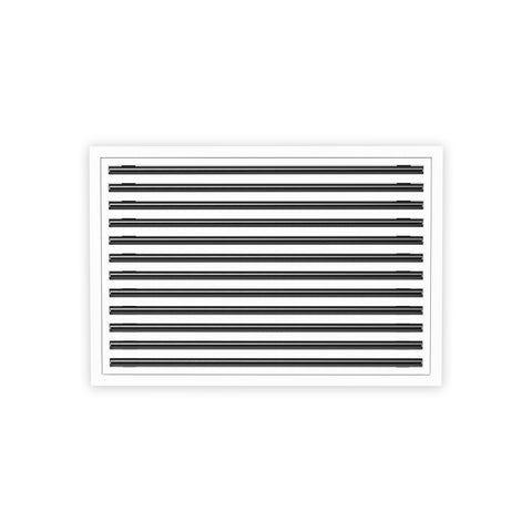 20 Inch - 12 Slot Linear Slot Diffusers - Modern AC Grilles - White