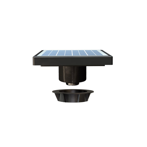 QuietCool Solar Utility Fan - Solar Shed Fan